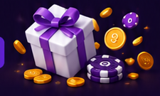 Purple welcome bonus gift